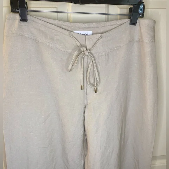 Calvin Klein Linen Pants SIZE 6 NWT - Picture 2 of 6